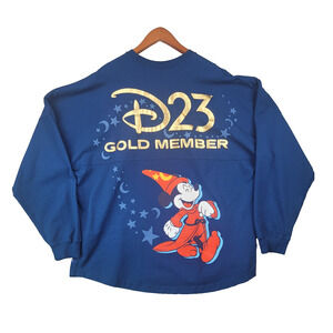 Disney D23 Gold Member Spirit Jersey XXL Blue Sorcerer Mickey Fantasia Exclusive